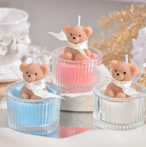 Candele Profumate Artigianali di Lusso a Forma di Orsetto, Regalo Romantico per Compleanno e San Valentino, Decorazione per la Casa - Product Image 1