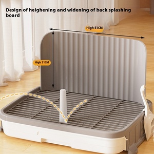 Pequeno Médio-Sized <span class=keywords><strong>Dog</strong></span> Teddy Drawer Tipo Cocô Scooper Anti-Splash Toilet Plástico Artefato Eco-Friendly Anti-excremento Urina - Product Image 4