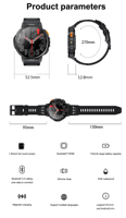 Venta caliente Salud Reloj inteligente Ritmo cardíaco Impermeable Medida Presión arterial Deportes de aventura al aire libre Smartwatch con pantalla táctil