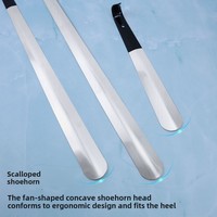 Chausse-pied pratique en acier inoxydable Xuan Yi Yi avec poignée ergonomique pour personnes âgées et femmes enceintes – Conception durable, plusieurs tailles disponibles