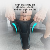 Chaussettes de compression longues et respirantes pour la protection des genoux et des tibias, idéales pour la course, le football, le marathon et les activités de plein air.