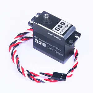 30KG FATFISH Original OEM/ODM Waterproof Brushless RC Servo Motor Power Steering Gear for FPV Drone RC Car Helicopter Robot