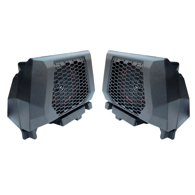 YongJin Rear Seat 6.5 Inch Speaker Pods with Mount Brackets Holders for Polaris RZR PRO XP/R/S 4 2025