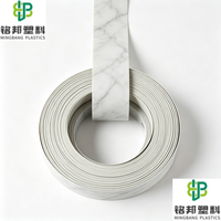 Bande de chant PVC écologique couleur personnalisée finition mate, service OEM ODM pour la décoration intérieure de meubles et armoires commerciales