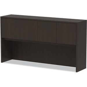 Alera Valencia Series Mueble de Madera Color Espresso con Puertas, 4 Compartimentos, 64.75w X 15d X 35.38h - Product Image 1