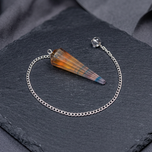 Multi-Florit 12-fach facettierte Liebesthema-Pendel von Rozrin Crystals - Product Image 3