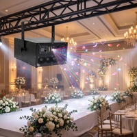 Projecteur laser de scène à animation RGB 40W pour contrôle par application, système de spectacle graphique ILDA DMX, mariage, club, concert, IP33