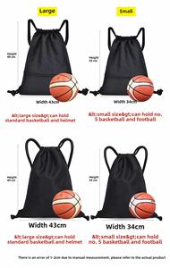 Promotion Wholesale Waterproof Drawstring Backpack with Zipper Pouch Perfect for Sports Fitness Student <b>Bag</b> Football Storage - Product Image 4