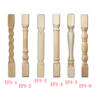 Broche de tampons de bois massif pour l'intérieur, nouveaux modèles, poste de clôture, pilier d'escalier en bois