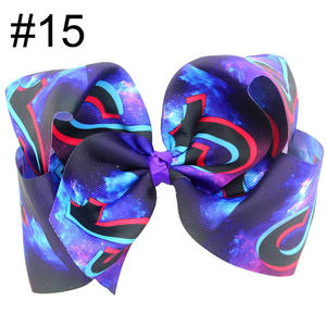 P107065 Custom 8 "Lazos grandes Tiktok para el cabello con clips para niños Cinta de grogrén hecha a mano Hairbow Baby Hair Bow Accesorios - Product Image 6
