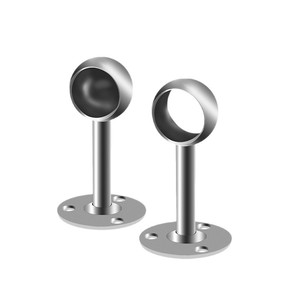 Stainless Steel Towel Rack Round Head <b>Wall</b> Mounted Rust Resistant Drying Rack <b>Storage</b> Holder - Product Image 1