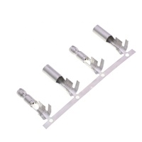 Terminal de bala n.º 10 de 4.57 mm con conector macho y hembra integrado de alta resistencia, chapado en cobre y estaño, para cable.