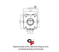 Encodeur rotatif ED12S de marque CF, type à broches, fabriqué en CN/GUA pour le réglage du volume