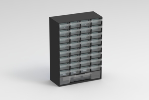 पोर्टेबल टिकाऊ पीपी प्लास्टिक क्लासिक गहने बॉक्स बड़े दराज आयताकार आकार भागों सॉर्टिंग डिब्बे रैक उपकरण संगठन - Product Image 3