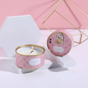 Scented <b>Candle</b> In Aluminum Can 120g Round Elegant Aromatherapy Birthday <b>Gift</b> - Product Image 1