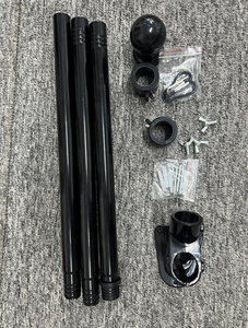 Настенный флагшток Монтажный кронштейн держатель шеста 6 футов алюминиевые флагштоки запутаны бесплатно подходит для флага 3x5 футов - Product Image 2