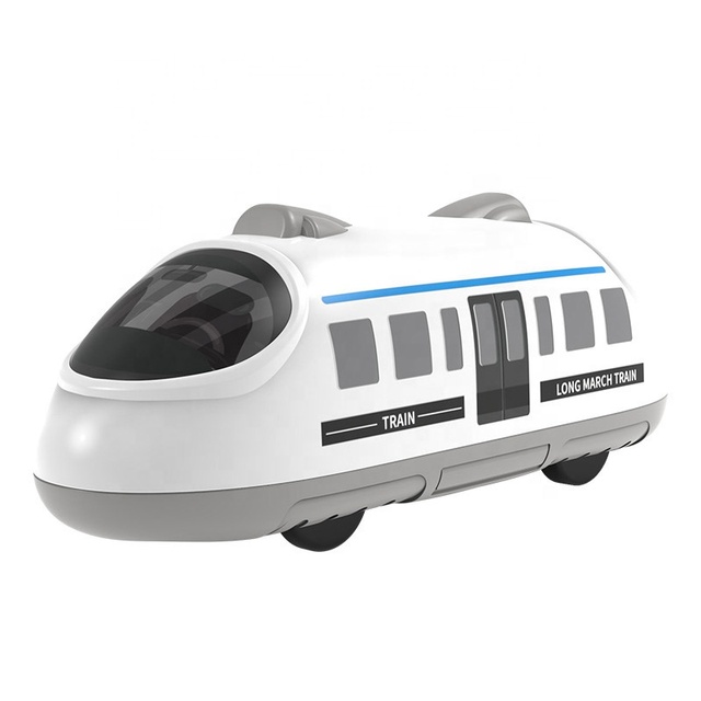 Children's Double-Force High-Speed Rail Model Train Toys Educational Plastic Car Toys for Kids