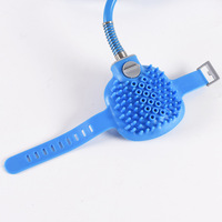 Accessoires de robinet de salle de bain, fixation de douche, outil de bain pour animaux, grand pulvérisateur et brosse de nettoyage 2-en-1, kit de toilettage pour animaux