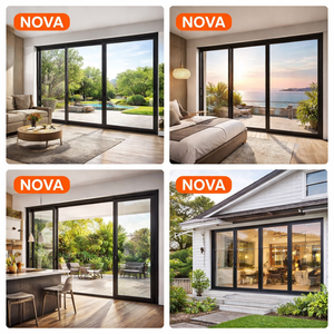 <span class=keywords><strong>Porta</strong></span> <span class=keywords><strong>Scorrevole</strong></span> Esterna NOVA per Casa, in Alluminio, con Doppio Vetro, Grande, a Sollevamento e Scorrimento, per Patio - Product Image 2