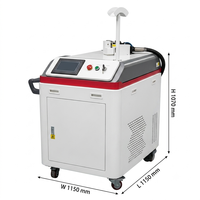 Nettoyeur laser pulsé haute puissance 500W pour l'élimination de la rouille, de la peinture et des revêtements métalliques, nettoyage industriel
