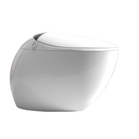 Toilette intelligente avec bidet Réservoir d'eau intégré Toilette avec bidet avec siège chauffant Toilette japonaise allongée