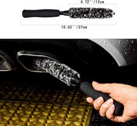 Brosse de roue Nettoyeur de roue et brosse de baril Brosse de nettoyage de jante en laine synthétique