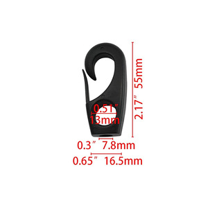Crochet élastique en plastique pour kayak, universel, simple couche, haute résistance, en nylon, avec attache bungee - Product Image 2