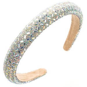 Fasce per capelli all'ingrosso <span class=keywords><strong>di</strong></span> design con strass e bordi semplici e raffinati - Product Image 6