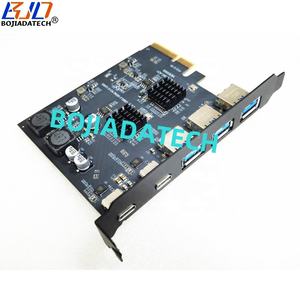 بطاقة توسعة PCI Express 4X PCI-E X4 بـ 5 منافذ USB <span class=keywords><strong>3.</strong></span><span class=keywords><strong>2</strong></span> بسرعة 10 جيجابت في الثانية، <span class=keywords><strong>2</strong></span> منفذ Type-C + 3 منافذ Type-A، بيع بالجملة من المصنع - Product Image 4