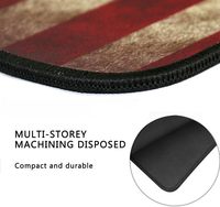Grand tapis de bureau XXL avec drapeau américain antique, tapis de souris antidérapant, imprimé par transfert thermique, durable, imperméable, personnalisable, en stock