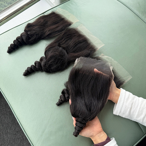 Cierre de encaje HD 5x5 6x6 de fábrica, onda suelta, 100% cabello humano virgen vietnamita, densidad 150%-180%, personalización de ondas con múltiples opciones - Product Image 6