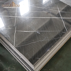 1220*2440/2800/2900mm Uv Marbre Feuille Pvc Panneaux Muraux Noir et Or Planchas Pvc Marmol Pvc Marbre Plaque - Product Image 5