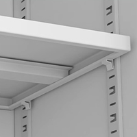 Archivador Metálico Moderno con Puerta de Vidrio Alta y Estantes Metálicos Ajustables con Cerradura para Documentos de Oficina
