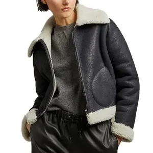 Özel kaliteli özel unisex cilt deri ceket sıcak kürk deri mont erkekler için kış ceketleri mont moda ceketler