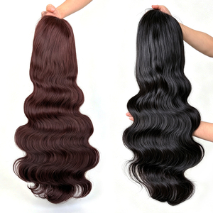 Peluca de cabello humano virgen 99J Borgoña con ondas corporales, peluca frontal de encaje HD 5x5 pre-arrancada para mujeres afroamericanas - Product Image 1