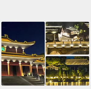 Lampes solaires de jardin extérieures étanches IP67 cob commercial usage général en aluminium projecteur LED de scène - Product Image 4