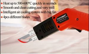 أداة قطع كهربائية ساخنة HIBIN HB8720 - شفرة من الفولاذ المقاوم للصدأ قابلة للتخصيص لقطع القماش/الحبل/الفوم/حزام النسيج - Product Image 2