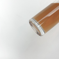Bouteille de vin en verre à brandy cylindrique de 500ml sans couvercle pour boissons Bouteille de vin rouge