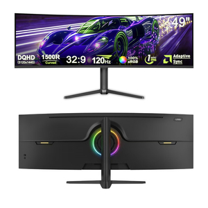 5K 49 Inch Curved <b>Lcd</b> Gaming <b>Monitor</b> 1ms 120/165/240hz Adaptive Sync/Low Blue Light Pc Screen with Lifting and Rotating Bracket - Product Image 1