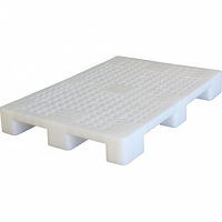 Palette logistique industrielle en plastique Epat Heavy Duty 100x120 WJ, simple face, plateforme de stockage industrielle, entrée 4 voies, charge dynamique 2,0T, 17kg