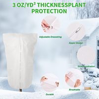 Couverture anti-insectes et anti-oiseaux pour plantes de jardin et de patio, en tissu respirant anti-UV, forme de dôme carré, 6 pieds x 5 pieds