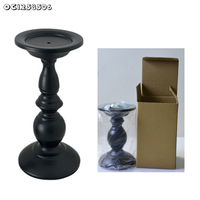Bougeoir en fer forgé noir sur mesure, style américain, pour dîner aux chandelles, ornements décoratifs, bougeoir sur table