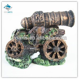 Réservoir de poissons Aquarium Résine Artisanat le Cannon Décoration CA25468 - Product Image 1