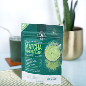 100g Custom Matte Mylar Bag Zipper Bag Tea Packaging Bags Stand up <strong>Zip</strong> <strong>Pouch</strong> for Tea &amp;Matcha - Product Image 1