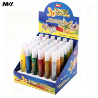 Peinture pailletée 3D DIY 10,5 ml, colle non toxique, stylo pailleté pour enfants, dessin artistique, contour de poster, artisanat manuel, bricolage scolaire