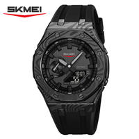 SKMEI 2471 hommes nouvelle mode analogique-numérique montre de sport 50M étanche poignet Reloj avec alarme résine Silicone bande en gros