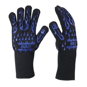Double Oven Mitts Non-Slip BBQ and Baking Tool <b>Grilling</b> <b>Cooking</b> Oven Mitts - Product Image 1