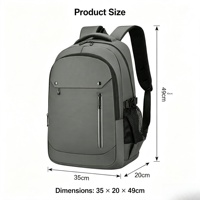 Sac à dos de voyage pour ordinateur portable, résistant à l'eau, durable, élégant, multi-poches, avec des compartiments pour hommes, pour le collège, le travail quotidien