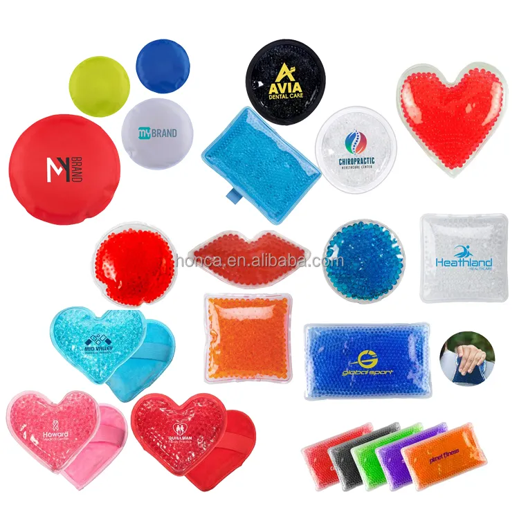 Custom Hartvorm Ice Packs Hot Koude Gel Kralen Packs Herbruikbare Ice Koude Therapie Pad