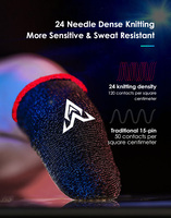Gants antidérapants et anti-transpiration pour jeux mobiles, protège-doigts avec manchon pour écrans tactiles et manettes de jeu